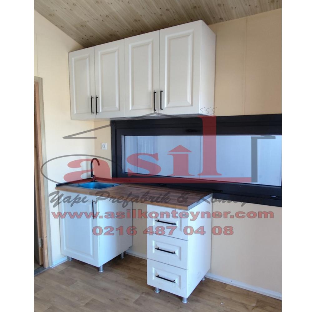 38 m� LOFT KATLI, Y�KSEK V �ATI AH�AP DESEN BETOPANLI BUNGALOV 